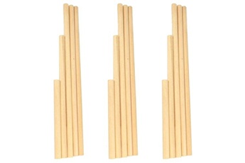 autres jeux créatifs artemio 15 bâtons en bois pour macramé