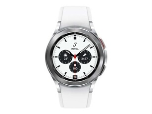 Galaxy Watch4 Classic - 42 mm - montre intelligente avec bande de sport ridge - fluoroélastomère - affichage 1.2" - 16 Go - NFC, Wi-Fi, Bluetooth -