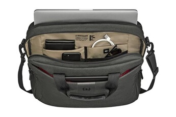 sac à dos pour ordinateur portable wenger mx eco brief - sac à dos pour ordinateur portable - 16" - gris, charbon