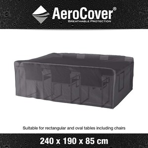 Ferocity Housse Salon de Jardin, Housse de Protection pour Meubles de Jardin - 200 x 160 x 72 cm - Respirante, pour Table et chaises, Imperméable, Coupe, Vent, Noir [131 Ferocity Housse Salon de Jardin, Housse de Protection pour Meubles de Jardin - 200 x 160 x 72 cm - Respirante, pour Table et chaises, Imperméable, Coupe, Vent, Noir [131