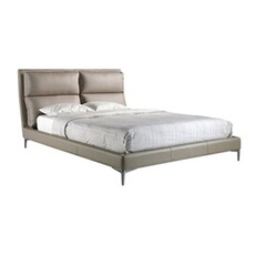 Lit en simili cuir avec coussins 7014C, 176 x 240 x 107 cm. -