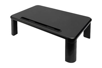 meubles tv digitus ergonomic monitor riser - pied - pour moniteur - noir
