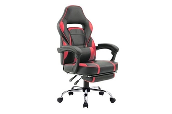 chaise gaming happy garden fauteuil de bureau gamer noir et rouge link