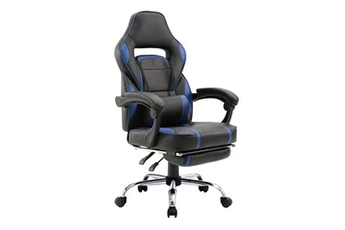 chaise gaming happy garden fauteuil de bureau gamer noir et bleu link
