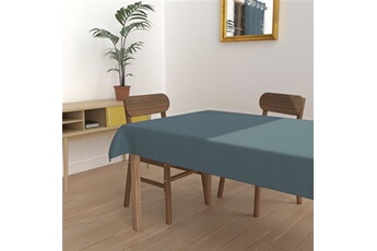 nappe de table soleil d'ocre nappe anti-tâches rectangle 140x300 cm alix bleu celadon, par