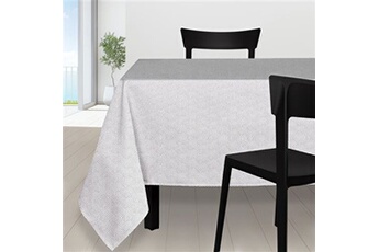 nappe de table soleil d'ocre nappe rectangle 140x300 cm paon blanc, par