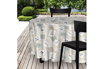 nappe de table soleil d'ocre nappe toile cirée ronde 160 cm provencal