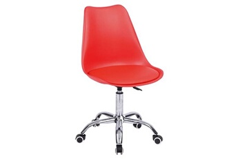 fauteuil de bureau happy garden chaise de bureau réglable en hauteur rouge anne