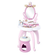 Smoby Jeu De Coiffure Coiffeuse Disney Princess 2 En 1 Avec Tabouret