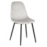 Lot De 4 Chaises - Home Deco Factory - Gulia - Velours Côtelé - Gris Lot De 4 Chaises - Home Deco Factory - Gulia - Velours Côtelé - Gris