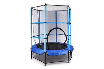 Rocketkid trampoline 140cm filet de sécurité bleu