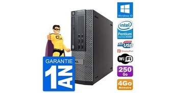 Pc optiplex 790 sff intel g630 ram 4go disque dur 250go windows 10 wifi
