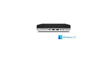 Ordinateur de bureau - ordinateur de bureau elitedesk 800 g4 dm - 16go - 512go ssd - w11 argent / noir