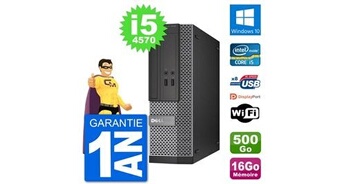 Pc optiplex 3020 sff i5-4570 ram 16go disque dur 500go windows 10 wifi