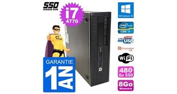 Pc prodesk 600 g1 sff intel core i7-4770 ram 8go ssd 480go windows 10 wifi