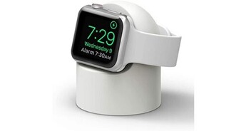 Chargeur pour téléphone mobile Chronus Support de charge conçu pour apple watch compatible avec toutes les séries (blanc)