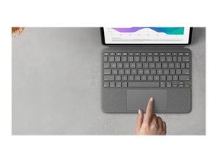 Combo Touch - Clavier et étui - avec trackpad - rétroéclairé - Apple Smart connector - QWERTZ - Allemand - gris oxford - pour Apple 11-inch iPad Pro