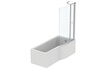 Ideal Standard baignoire pour bain douche170x80 asymétrique Connect Air droite blanc photo 4