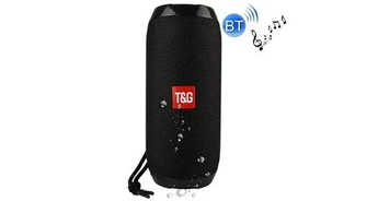 Enceinte sans fil T&G Haut-parleur stéréo bluetooth portable tg117, avec mic intégré, prise en charge des appels mains libres et carte tf et aux in et fm, distance blu