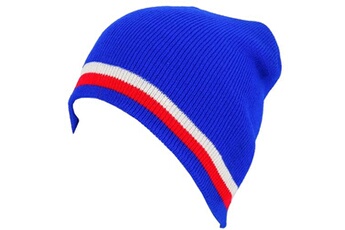 bonnet et cagoule sportwear result bonnet classique bonnet supportet bleu blanc rouge bleu moyen taille : unique