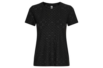 haut et t-shirt sportswear jacqueline de yong tee shirt manches courtes jdycathinka s/s tag top jrs noir taille : xs