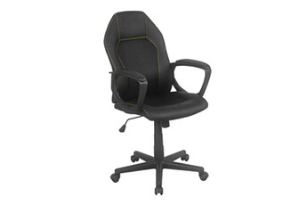 fauteuil de bureau terre de nuit fauteuil de bureau réglable noir mat - ft176