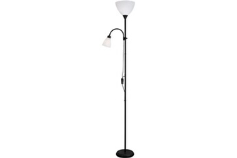 lampadaire international design lampadaire liseuse abat jour métal noir betty h 176 cm