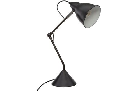 Lampe à poser GENERIQUE Lampe de bureau en métal - E27 - 25 W - H. 62 cm - Noir