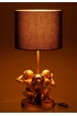 Jolipa Lampe Singes de la sagesse en résine dorée 53 cm photo 4
