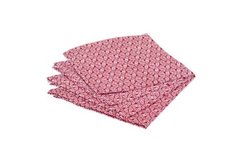 serviette de table atmosphera créateur d'intérieur - lot de 4 serviettes de table olia 40x40cm rouge