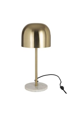 Lampe à poser Non renseigné Lampe de table métal doré et marbre blanc Narsh - Lot de 2