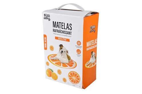 GENERIQUE Matelas Rafraîchissant pour Animaux Fruit 60cm Orange