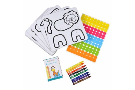 Autres jeux créatifs GENERIQUE Kit Complet 144 Pièces Enfant Animaux Multicolore