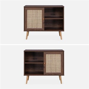 Buffet Sweeek Meuble de rangement en cannage 80x39x658cm Bohème ...