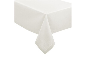 nappe de table paris prix atmosphera - nappe rectangulaire jane en coton - 240x140 cm - blanc