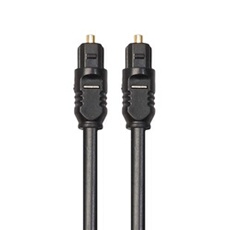 Cable optique audio - cable toslink pour dvd, ps4, xbox, lecteur blu ray, wii, ampli, barre de son, freebox, home cinema etc. (2m)