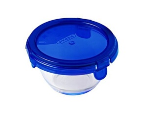 Lot de 5 mini bol en verre avec couvercle étanche - cook & go