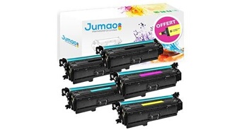 5 toners cartouches type compatibles pour hp color laserjet pro mfp m277dw
