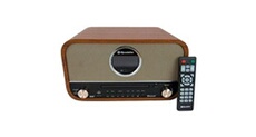 Radio DAB + - - NR850 - Lecteur CD - Acajou - Haut-parleurs rétro
