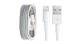 câble pour iphone chargeur 1m - cordon compatible pour iphone 12 pro max/11/xs/xr/8 plus/7/6s/se 2/ipad air/mini-blanc