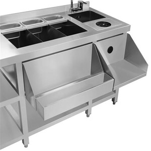 Kukoo - station double professionelle bar cocktails restaurant café hotel horeca cdhr 197cmx78 cm acier inoxydable 304 modulable [boston shaker & 29148 Kukoo - station double professionelle bar cocktails restaurant café hotel horeca cdhr 197cmx78 cm acier inoxydable 304 modulable [boston shaker & 29148