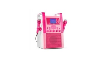 Ka8p-v2 pk chaîne karaoké lecteur cd aux 2 micros -rose