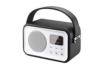 Baladeur Radio Sunstech rpbt450bk - Radio de Style rétro avec Bluetooth, Noir