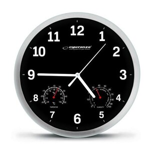 Accessoire de cuisine Esperanza +ehc016k+wall+clock+-++lyon+-+black | Darty
