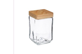accessoire de cuisine 5five bocal verre pin 1.7l 18.3x11x11cm transparent - jja 167767