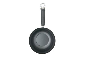 accessoire de cuisine generique kitchen craft pure oriental wok antiadhesif en acier de carbone 20 cm