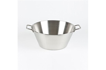accessoire de cuisine lacor bassine à confiture conique en inox 40 cm - - argent - inox