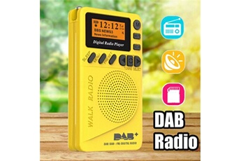 Baladeur Radio GENERIQUE Mini radio DAB + / FM avec récepteur MP3 Radios AM / FM portables DAB numériques