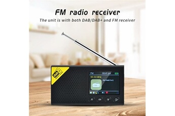 Baladeur Radio Youkuke Radio numérique Récepteur FM 2,4 Portable DAB + FM / Réveil Haut-parleur Bluetooth