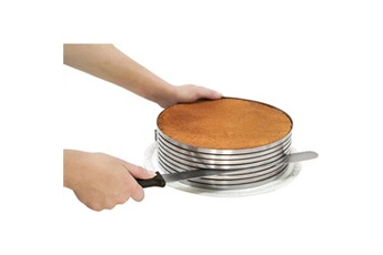 accessoire de cuisine zenker cercle à pâtisserie pour trancher les gâteaux en étages smart pastry ref 7701